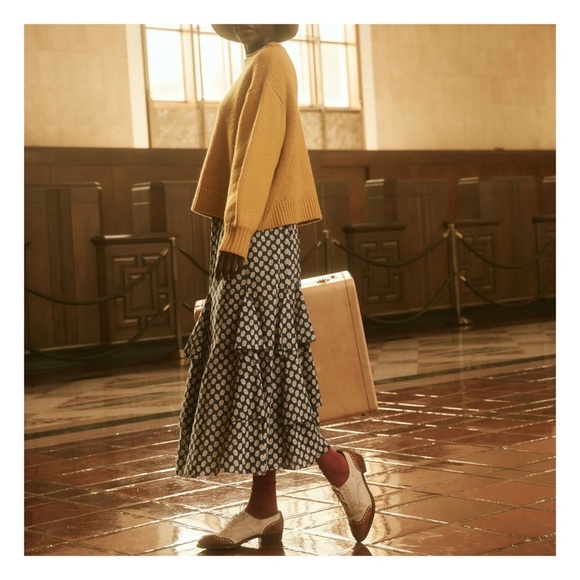 NWT The Great. Curtsy skirt in mini evening daisy, size 3(large) - Picture 2 of 9